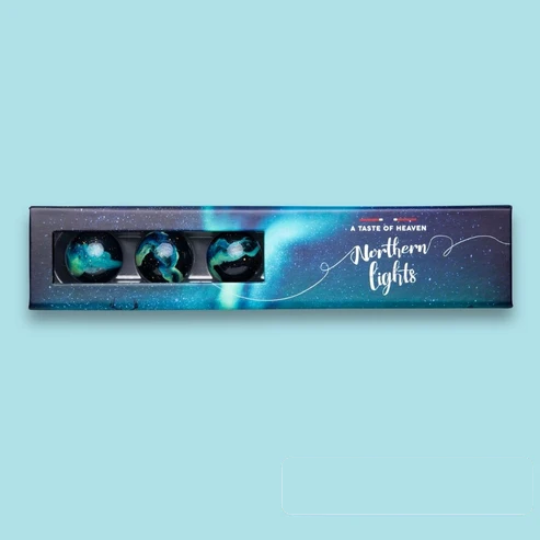 Gaveeske 6 biter Northern Lights Chocolate