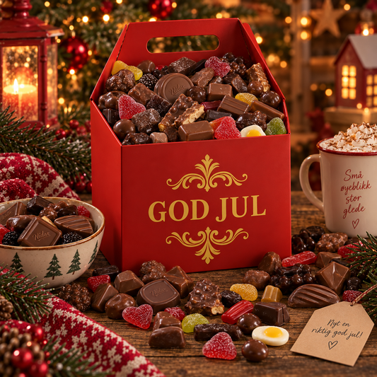 God jul med 1,5 kg søte favoritter