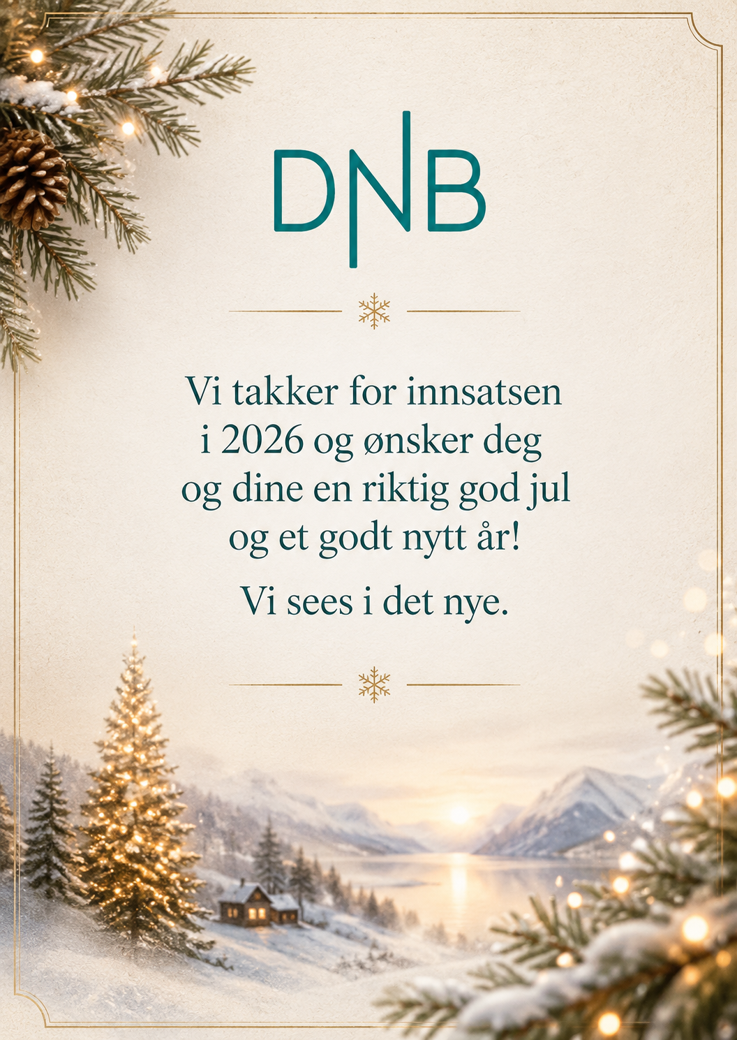 Personlig julekort